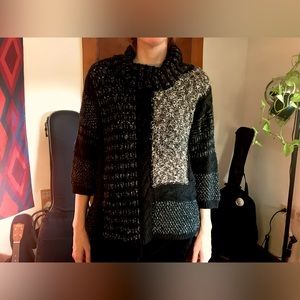 Vintage Arty Geometric Sweater - size M